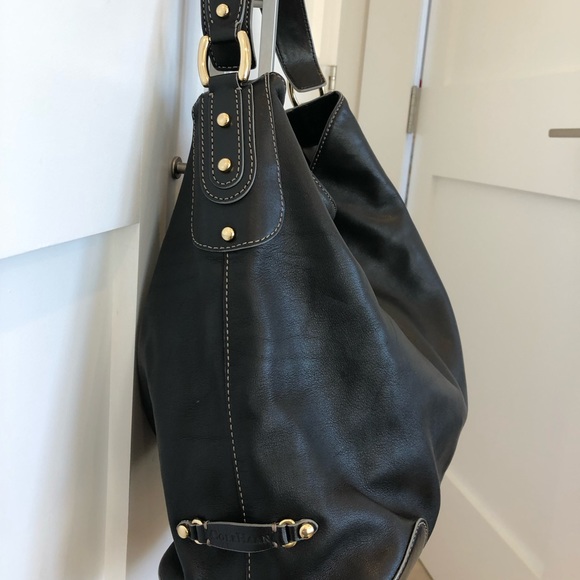Cole Haan black leather hobo bag - Picture 4 of 7